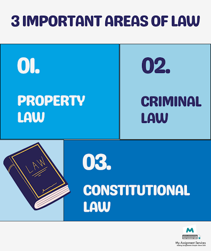 3 Important areas of Law