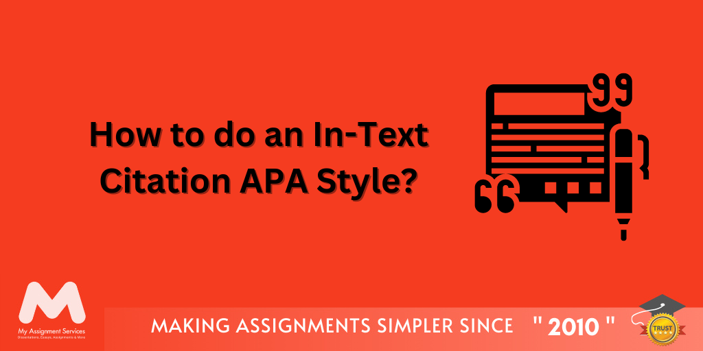 How to do an In-Text Citation APA Style?